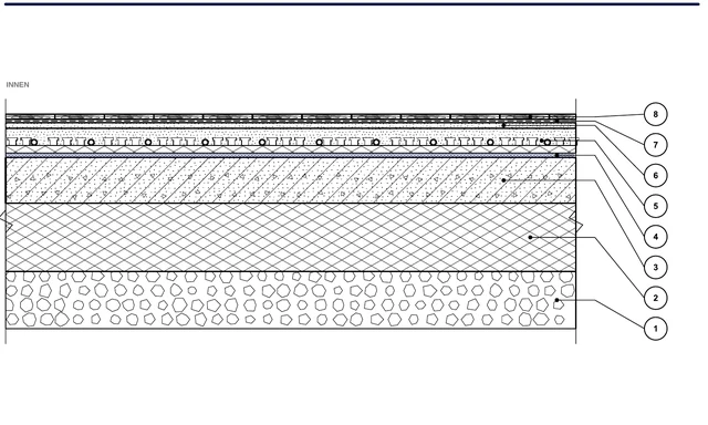 CAD-Detail ISO-PLA-07: Fußboden im Erdgeschoss auf Betondecke