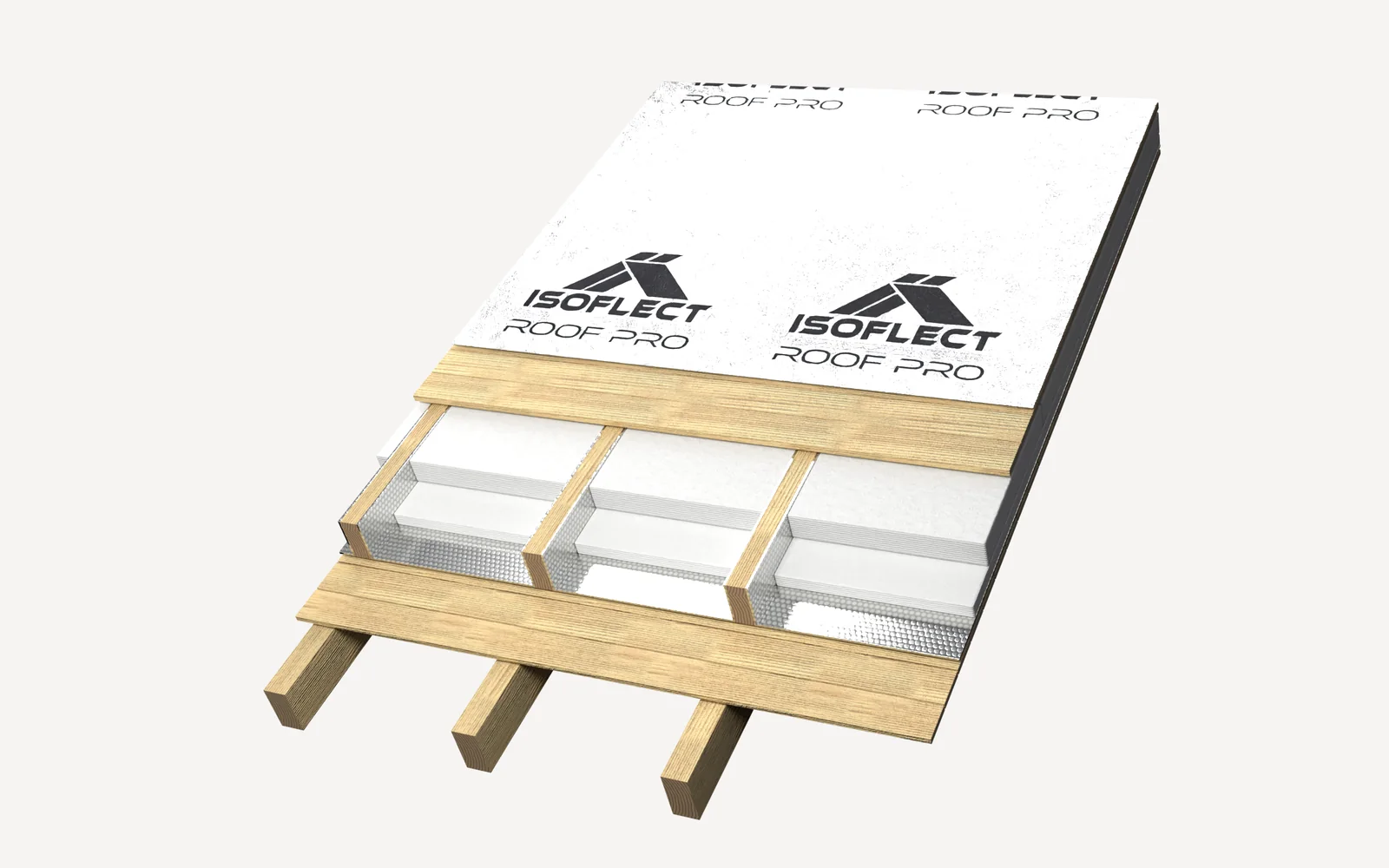 Montage, Schritt 5: die diffusionsoffene Unterspannbahn: Roof Pro oder Roof Optim