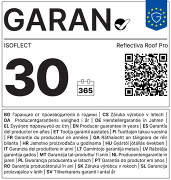 GARAN-garantielabel Roof Pro