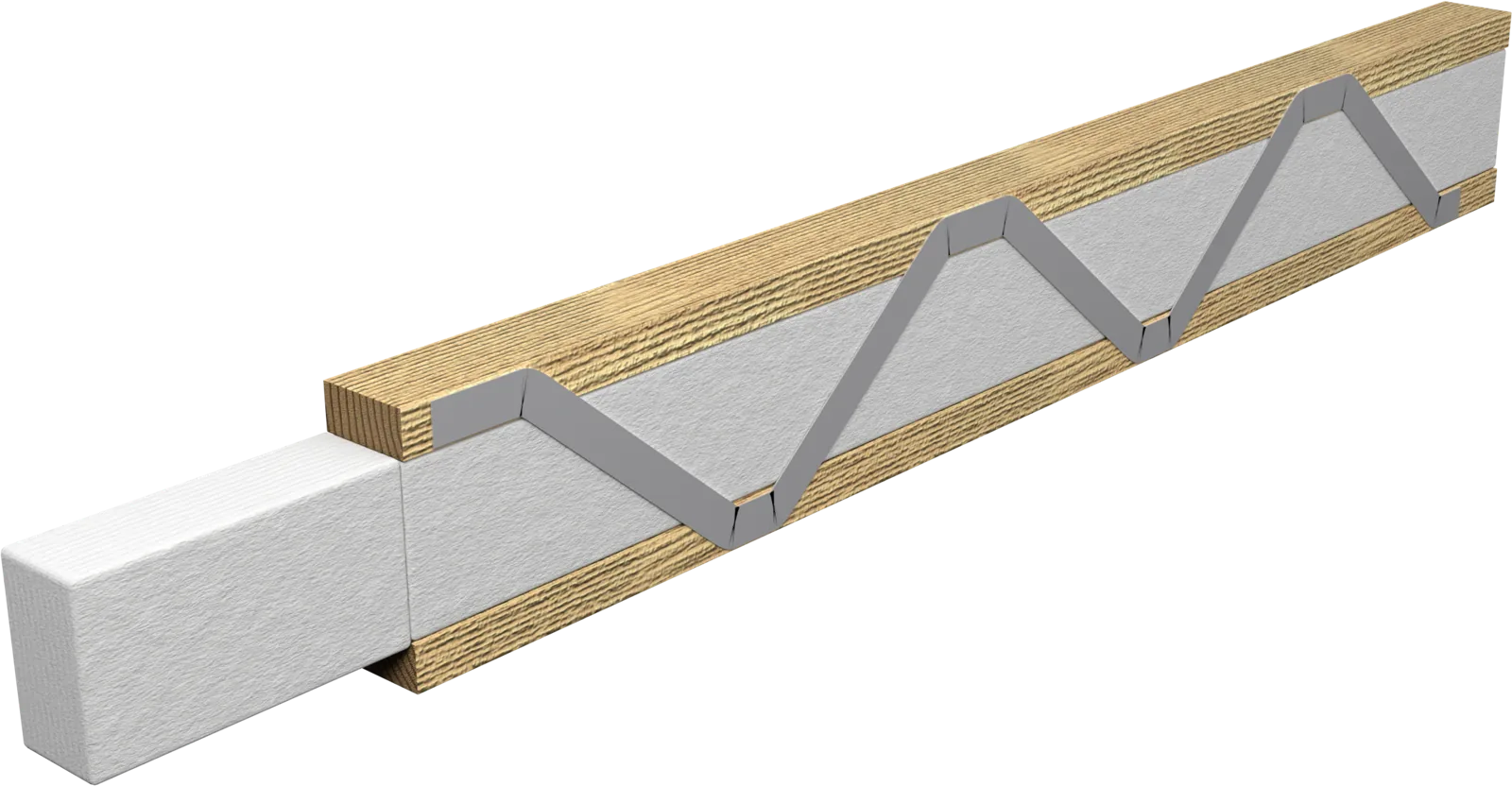 Poutre Posi Joist PS10 avec le panneau Wolle entre les membrures